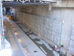 The building of the underground trench