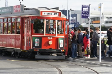 Despite the fares, Wynyard trams are crowded at the weekends