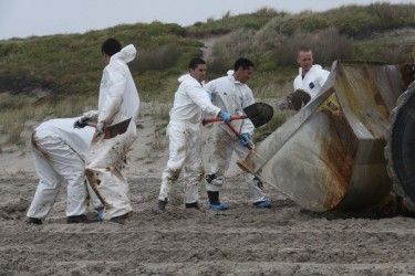Cleanup on Papamoa Beach. |MNZ
